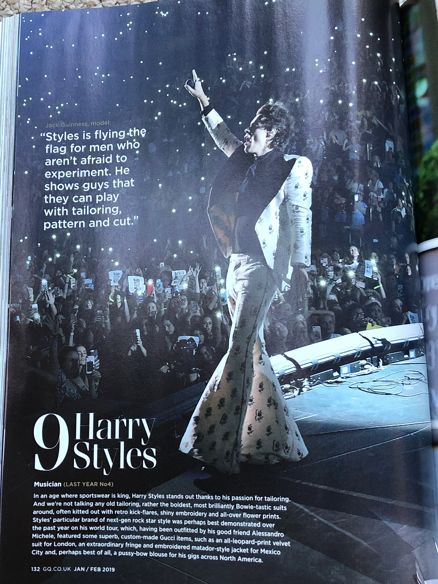 BRITISH GQ MAGAZINE Jan/Feb 2019 TIMOTHEE CHALAMET HARRY STYLES - Image 3