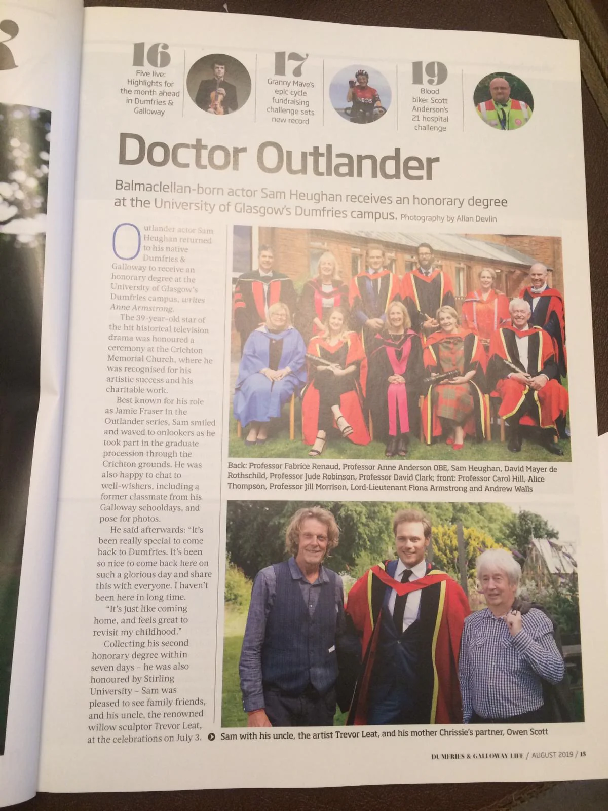 Dumfries & Galloway Life Magazine: SAM HEUGHAN feature - Image 3