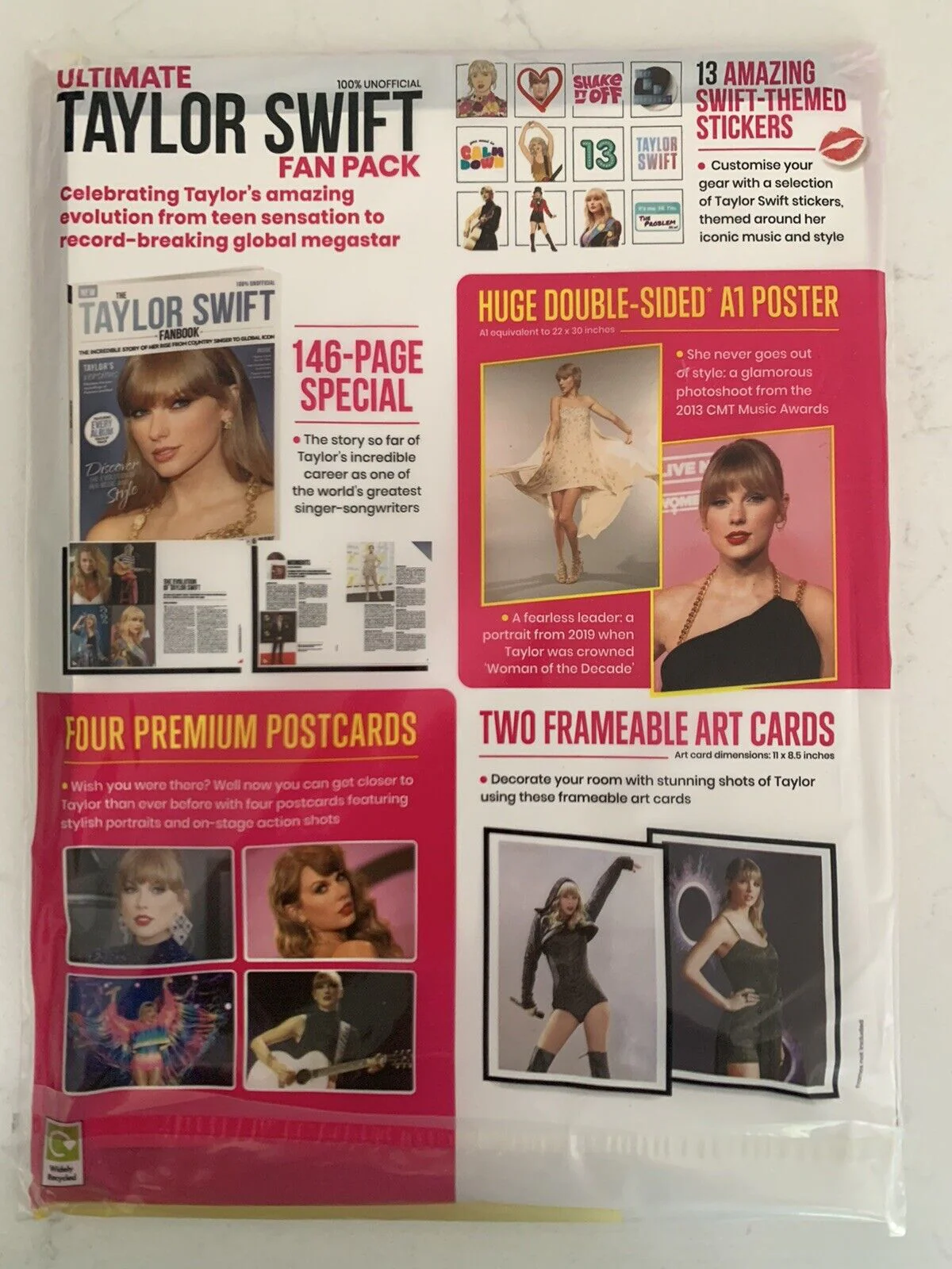 TAYLOR SWIFT UK ULTIMATE FAN PACK MAGAZINE SEALED NEW & EXTRAS 2023 - Image 3