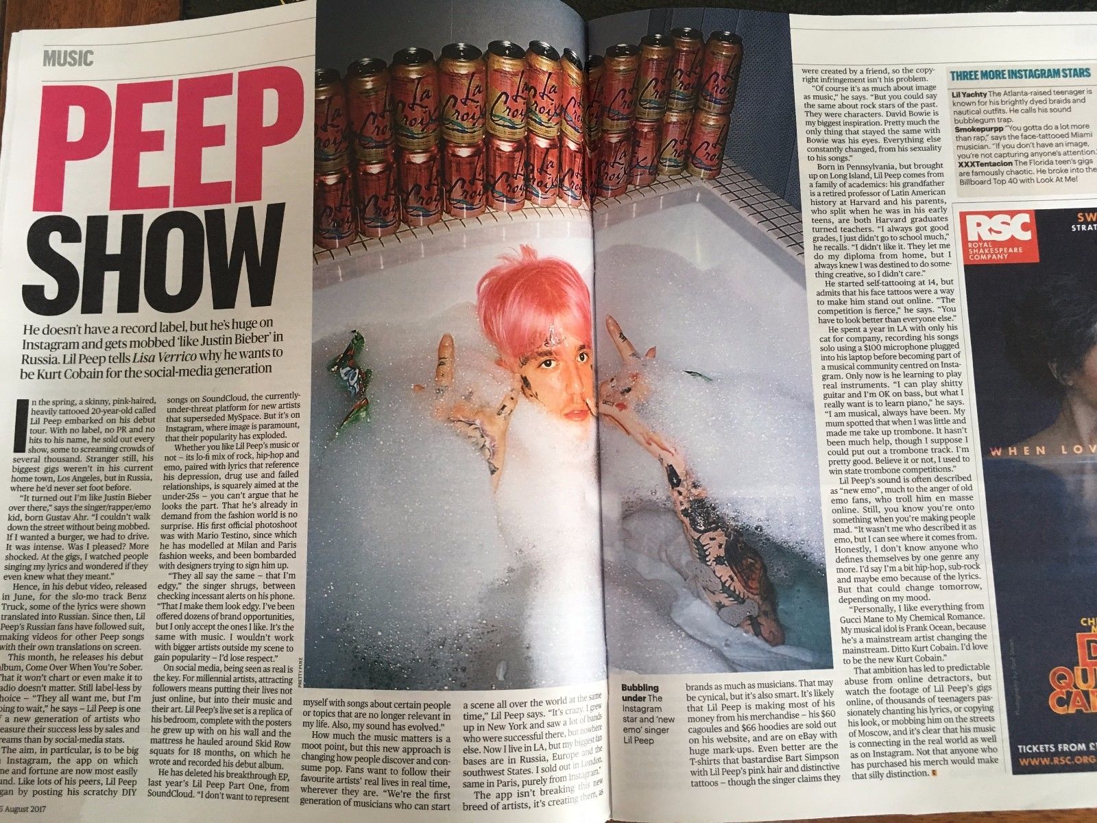 UK Culture magazine 6th August 2017 Kathryn Bigelow Sam Shepherd Lil Peep - Image 3